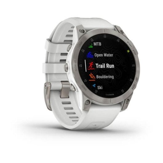 Garmin epix Gen 2 WiFi Bluetooth NFC GPS 45mm AMOLED Branco Titanio Tamanho Único Resistente à Água 10ATM SpO2 Pulsómetro