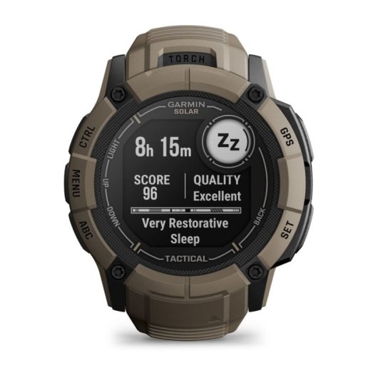 Smartwatch Garmin Instinct 2X Solar Bluetooth NFC Táctico, GPS Multibanda y Linterna LED