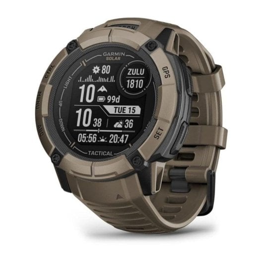 Garmin Instinct 2X Solar Tactical Edition Bluetooth GPS NFC 50mm MIP Olivgrün Wasserdicht 10ATM SpO2 Pulsmesser