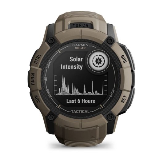 Smartwatch Garmin Instinct 2X Solar Bluetooth NFC Táctico, GPS Multibanda y Linterna LED