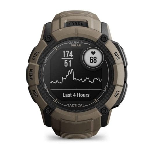 Garmin Instinct 2X Solar Tactical Edition Bluetooth GPS NFC 50mm MIP Olivgrün Wasserdicht 10ATM SpO2 Pulsmesser