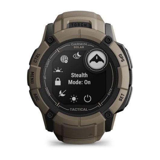 Smartwatch Garmin Instinct 2X Solar Bluetooth NFC Táctico, GPS Multibanda y Linterna LED