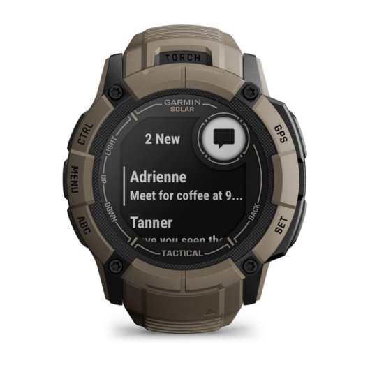 Smartwatch Garmin Instinct 2X Solar Bluetooth NFC Táctico, GPS Multibanda y Linterna LED