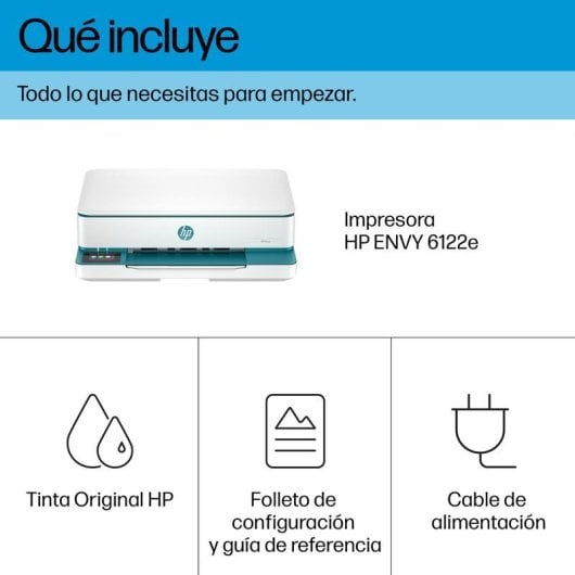 Imprimante jet d'encre Wi-Fi HP Envy 6122e multifonction couleur tactile