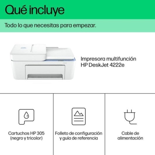Imprimante Inkjets Wi-Fi HP DeskJet 4222e Multifunzione avec Alimenteur Automatique
