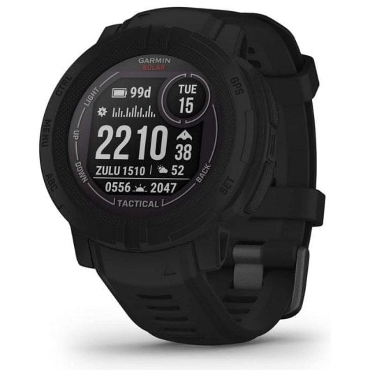 Garmin Instinct 2 Solar Tactical Edition Bluetooth GPS NFC 45mm MIP Schwarz 10ATM SpO2 Pulsuhr