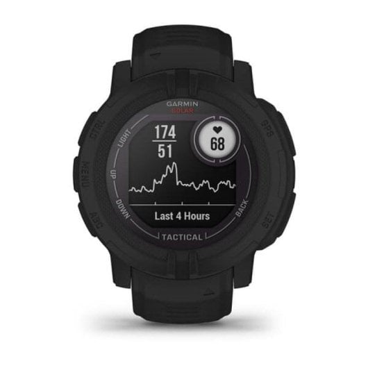 Garmin Instinct 2 Solar Tactical Edition Bluetooth GPS NFC 45mm MIP Schwarz 10ATM SpO2 Pulsuhr