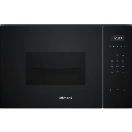 Microondas Siemens BE555LMB1 25L 900W con Grill, humidClean y Recetas Automáticas