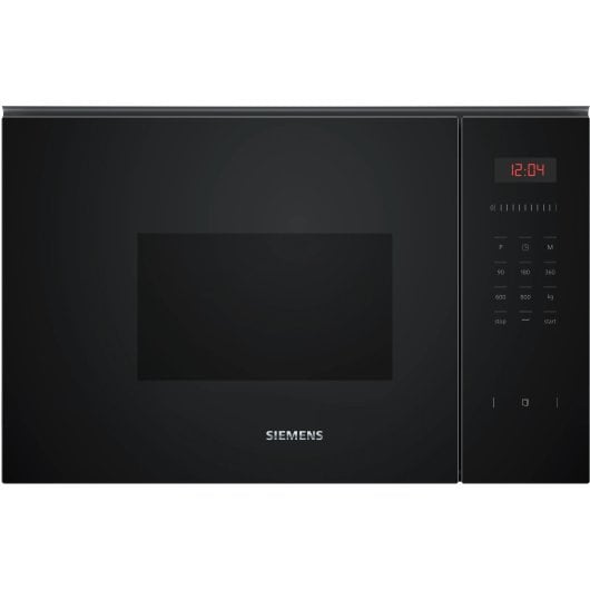 Microondas Siemens iQ300 BE523LMB1F 20L 800W Grill LED 5 Niveles Programas Automáticos