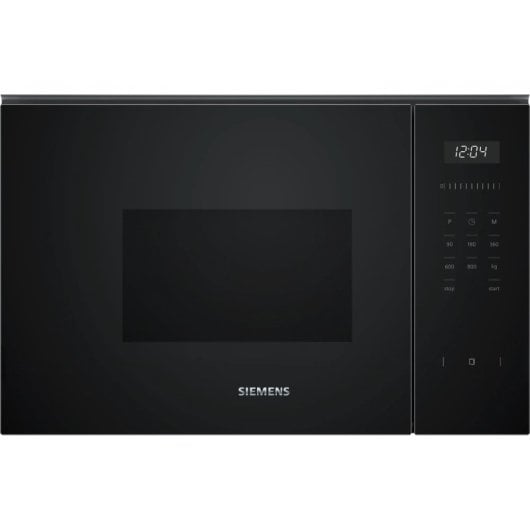 Microondas Siemens BF525LMB1 20L 800W Control Táctil 7 Programas Integrable Negro