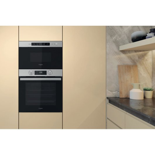 Micro-ondas Whirlpool MBNA920X 22 Litros 750W Grill Jet Defrost Integrável Ecrã LCD