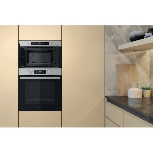 Micro-ondas Whirlpool MBNA920X 22 Litros 750W Grill Jet Defrost Integrável Ecrã LCD