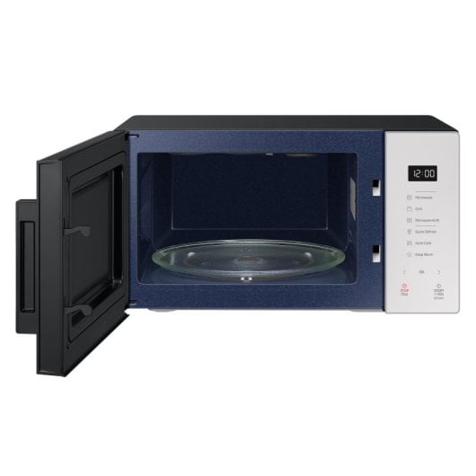 Microondas Samsung MG23T5018GE/ET 23L 800W Grill Vapor Pantalla LED Interior Cerámico