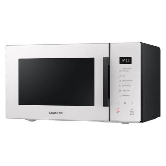 Microondas Samsung MG23T5018GE/ET 23L 800W Grill Vapor Pantalla LED Interior Cerámico