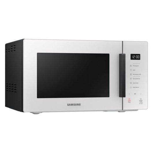 Microondas Samsung MG23T5018GE/ET 23L 800W Grill Vapor Pantalla LED Interior Cerámico
