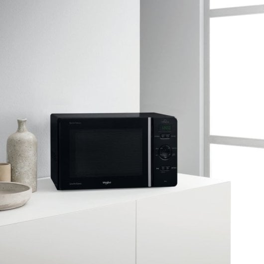 Microondas Whirlpool MCP 345 BL 25L 800W con Grill 22 Programas Automáticos y Función CRISP