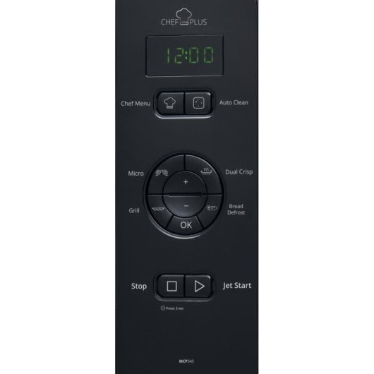 Microondas Whirlpool MCP 345 BL 25L 800W con Grill 22 Programas Automáticos y Función CRISP