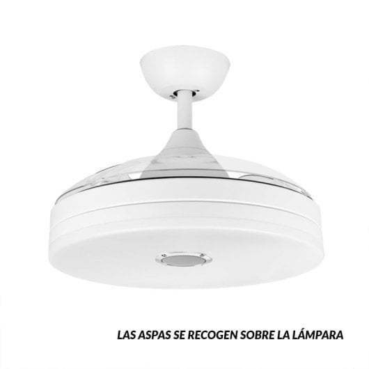 Ventilador de techo Orbegozo CPB 123105 105cm 35W Bluetooth Altavoz Luz LED Reversible