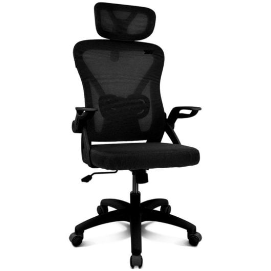 Silla ergonómica Drift DRAIR35 respaldo de malla reposabrazos abatibles 120 kg negra Reacondicionado