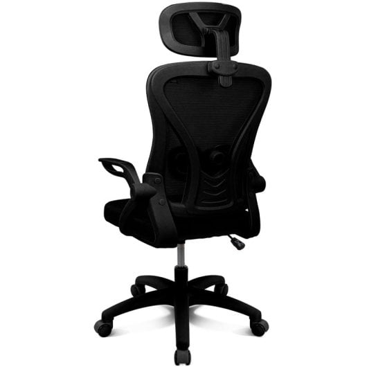 Silla ergonómica Drift DRAIR35 respaldo de malla reposabrazos abatibles 120 kg negra