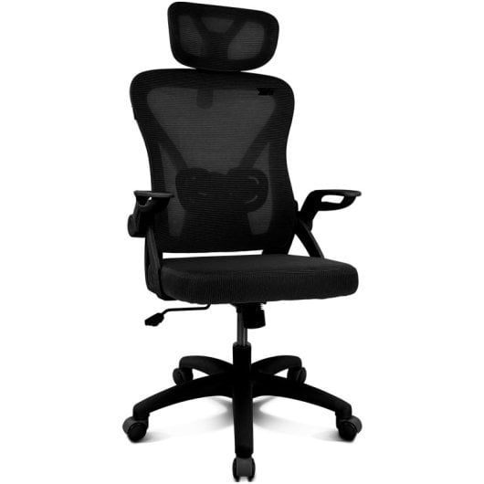 Silla ergonómica Drift DRAIR35 respaldo de malla reposabrazos abatibles 120 kg negra