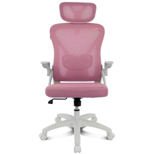Bürostuhl Drift DRAIR35 Ergonomisch, Mesh Rückenlehne, Rosa, Höhenverstellbar, 120 kg, Nylon Basis