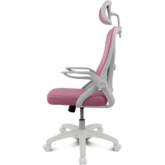 Silla gaming Drift DRAIR35 rosa respaldo de malla reposabrazos ajustables 120 kg