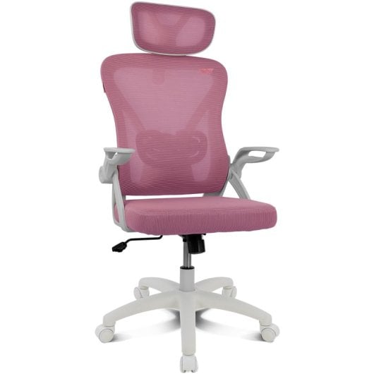 Silla gaming Drift DRAIR35 rosa respaldo de malla reposabrazos ajustables 120 kg