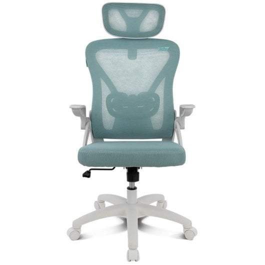 Silla gaming Drift DRAIR35 Turquesa respaldo de malla reposabrazos ajustables 120 kg