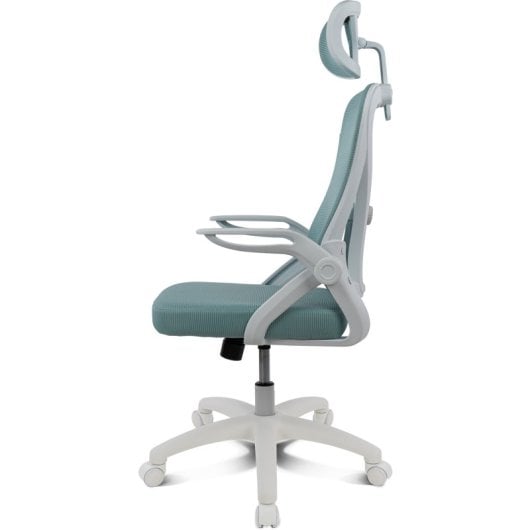 Silla gaming Drift DRAIR35 Turquesa respaldo de malla reposabrazos ajustables 120 kg