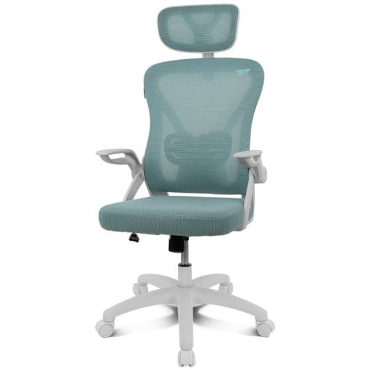 Silla gaming Drift DRAIR35 Turquesa respaldo de malla reposabrazos ajustables 120 kg