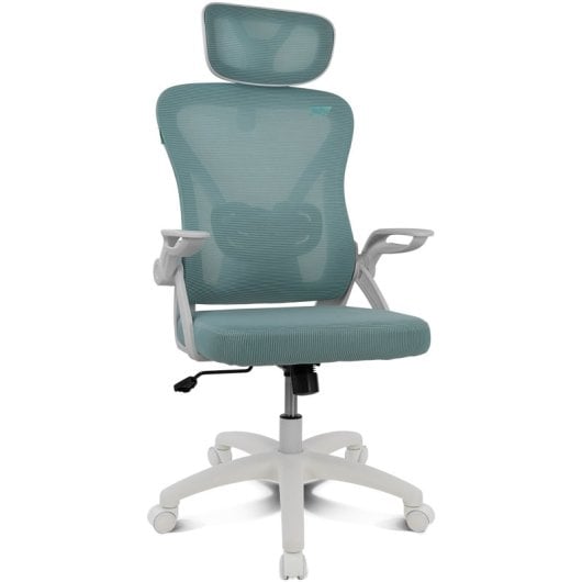 Silla gaming Drift DRAIR35 Turquesa respaldo de malla reposabrazos ajustables 120 kg