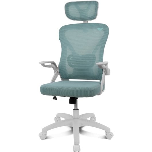 Silla gaming Drift DRAIR35 Turquesa respaldo de malla reposabrazos ajustables 120 kg