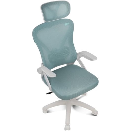 Silla gaming Drift DRAIR35 Turquesa respaldo de malla reposabrazos ajustables 120 kg