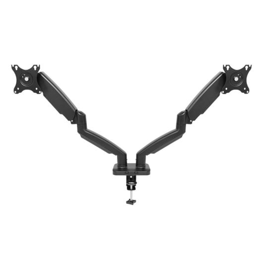 Support d'écran double articulé 1Life 1IFESPTAMT21327 avec réglage pneumatique VESA 13-27 pouces, noir