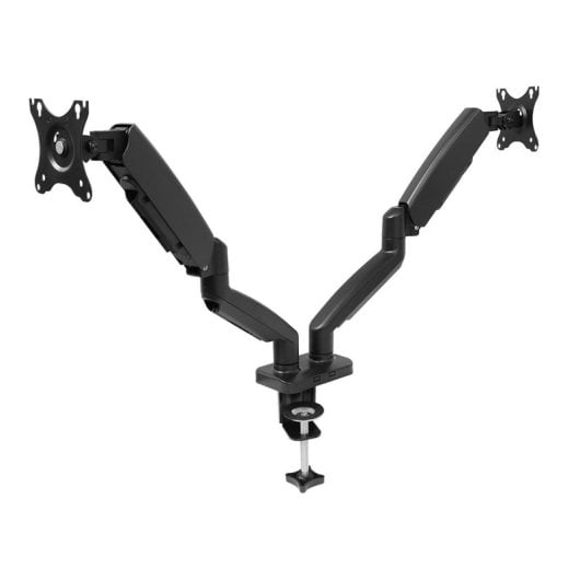Support d'écran double articulé 1Life 1IFESPTAMT21327 avec réglage pneumatique VESA 13-27 pouces, noir