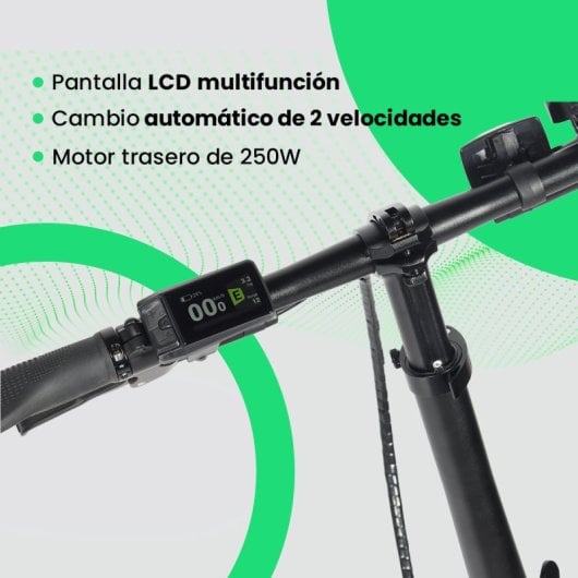 Bicicleta eléctrica Youin Oslo Pro BK1950 Carbono, correa Gates, 2V automática, hidráulicos