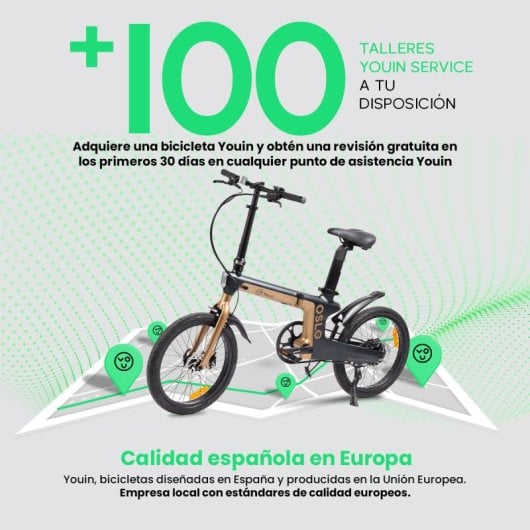 Bicicleta eléctrica Youin Oslo Pro BK1950 Carbono, correa Gates, 2V automática, hidráulicos