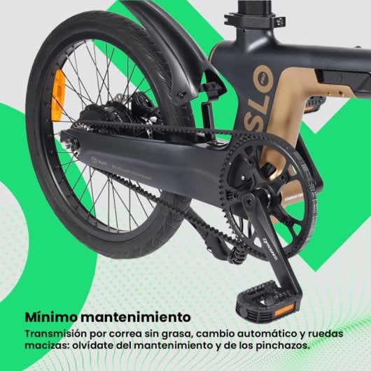 Bicicleta eléctrica Youin Oslo Pro BK1950 Carbono, correa Gates, 2V automática, hidráulicos