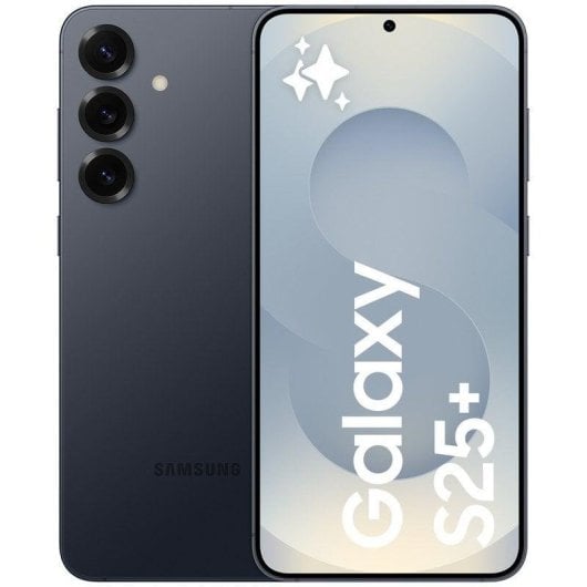 Samsung Galaxy S25 Plus Smartphone con IA Almacenamiento 256GB Batería 4.900mAh Negro Azulado Reacondicionado