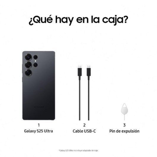 Samsung Galaxy S25 Ultra 5G 12Go Noir Titane 256Go 6,9" S Pen intégré