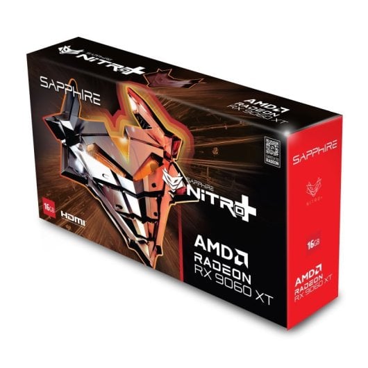 Tarjeta Gráfica Sapphire Nitro+ Radeon RX 9060 XT 16GB GDDR6 FreeSync OC Tri-X
