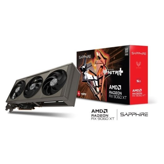 Tarjeta Gráfica Sapphire Nitro+ Radeon RX 9060 XT 16GB GDDR6 FreeSync OC Tri-X