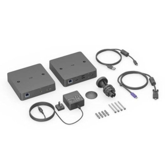 Kit Extend Logitech Preto Plástico Reciclado FSC Conector Direito