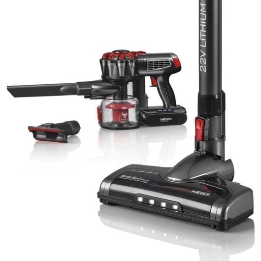 Akku Staubsauger Haeger Jupiter II 22,2V 40 Minuten Zyklonfilter LED 0,6L