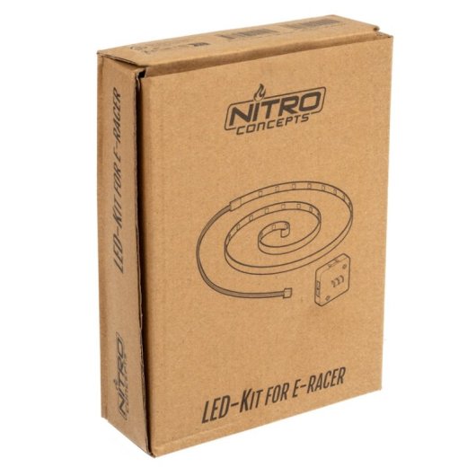 Nitro Concepts LED Kit para E-Racer Tira LED para Simulación Racing 16.5cm