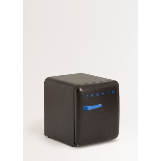 Create Frigorífico Mini Retro 50cm 48L R600a Compartimentado Negro