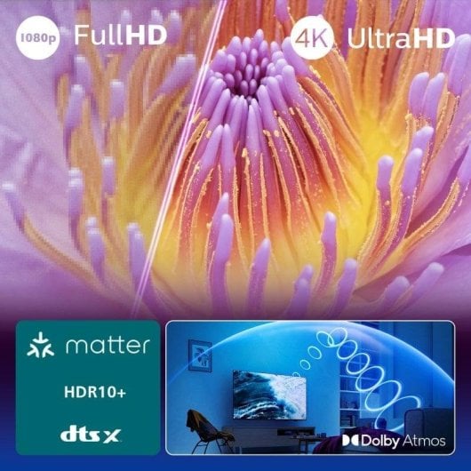 TV Philips LED 43PUS7000 43" 4K UltraHD 60Hz Smart TV Titan OS HDR10+ Dolby Atmos Alexa