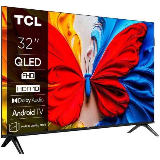 TV TCL QLED 32S5K 32″ Full HD Smart TV Google TV Dolby Audio WiFi Bluetooth