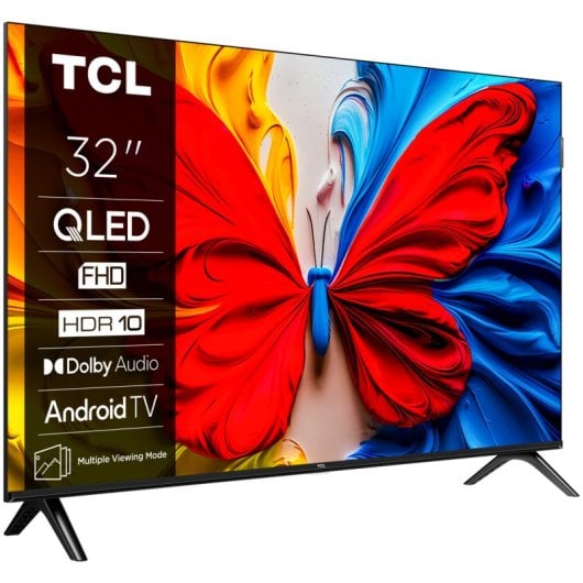 TV TCL QLED 32S5K 32″ Full HD Smart TV Google TV Dolby Audio WiFi Bluetooth